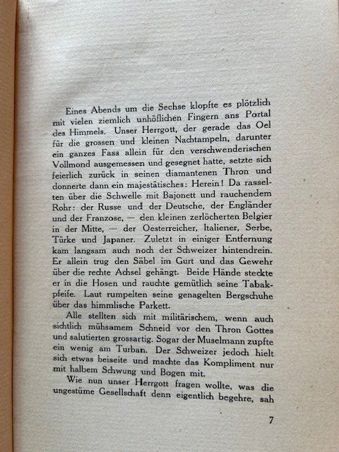 Libri: Heinrich Federer, Unser Herrgott und der Schweizer, EA – Usato da Bern venduto da oregonzwei 3