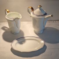Eschenbach Set 3-teilig Kaffee-+ Milchkrug+Schale blau-gold