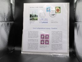 DDR 1990 Air Mail Start Leipzig - Frankfurt Ganzsache gest