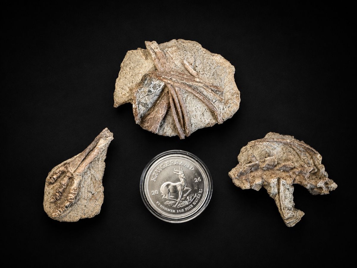Fossili: Psittacosaurus sp. - Knochenteile – Usato da Au SG venduto da Houseofkeichousaurus 1