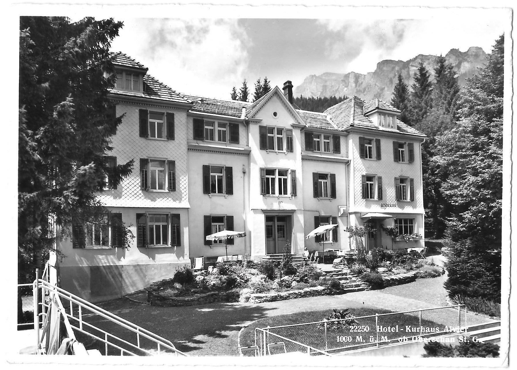 Ansichtskarten: Oberschan Hotel-Kurhaus Alvier – Gebraucht aus Olten von clotaldi