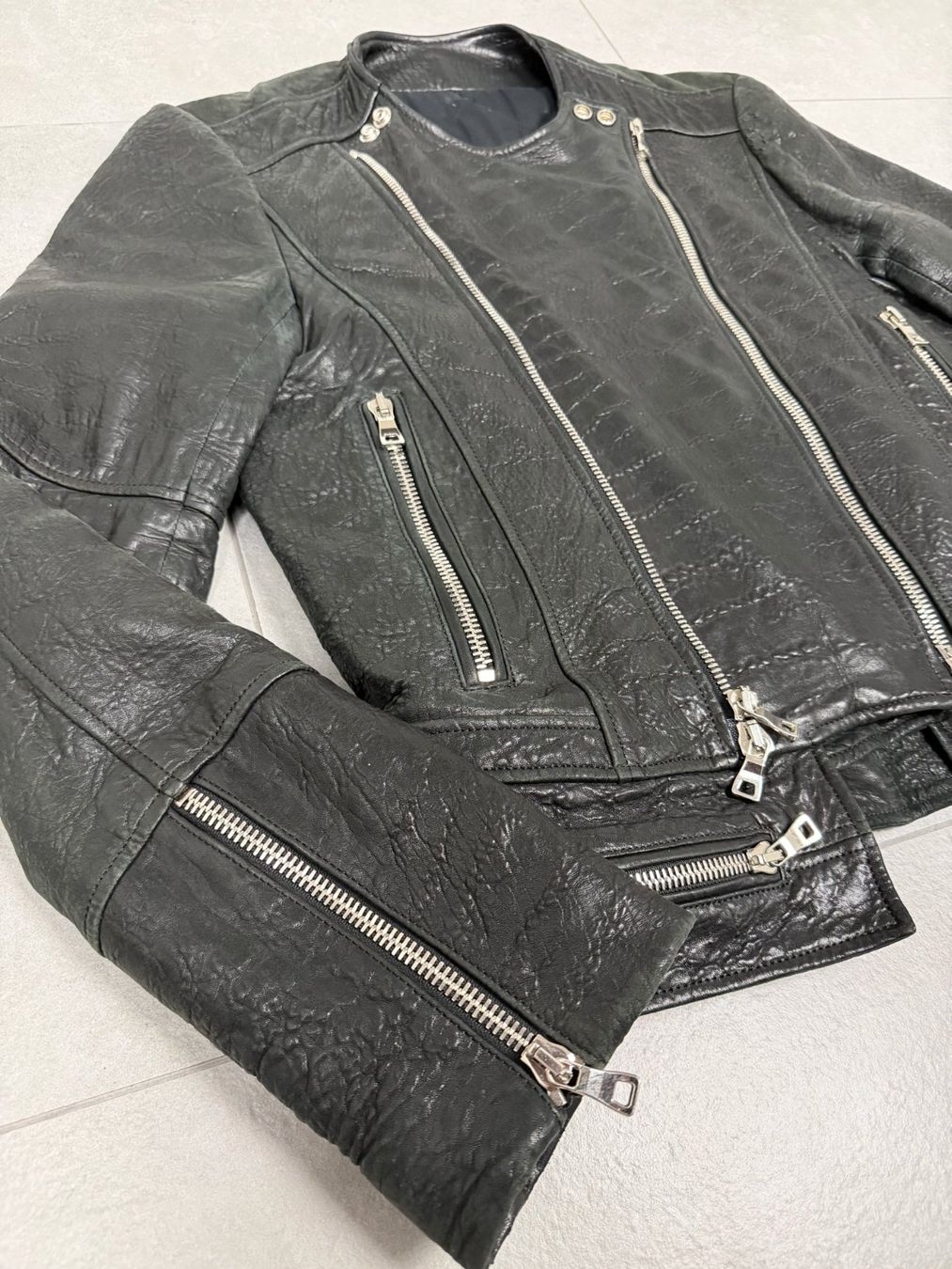 Balmain Jacken: Balmain FW18 Double-Zip Quilted Lambskin Biker Jacket – Gebraucht aus Biel/Bienne von sami0788480082 5