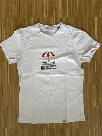 Edmond Studios T-Shirt weiss No Vacancy Druck 