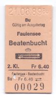 Schiff-Billette Faulensee - Beatenbucht