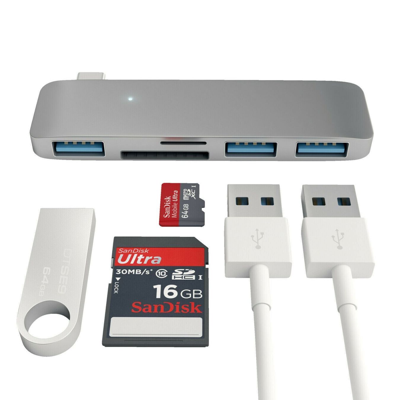 Unità & Adattatore: 5in1 Typ C Hub TF SD USB 3.0 Adapte – Nuovo (secondo la descrizione) da Kirchdorf AG venduto da Apost008 6