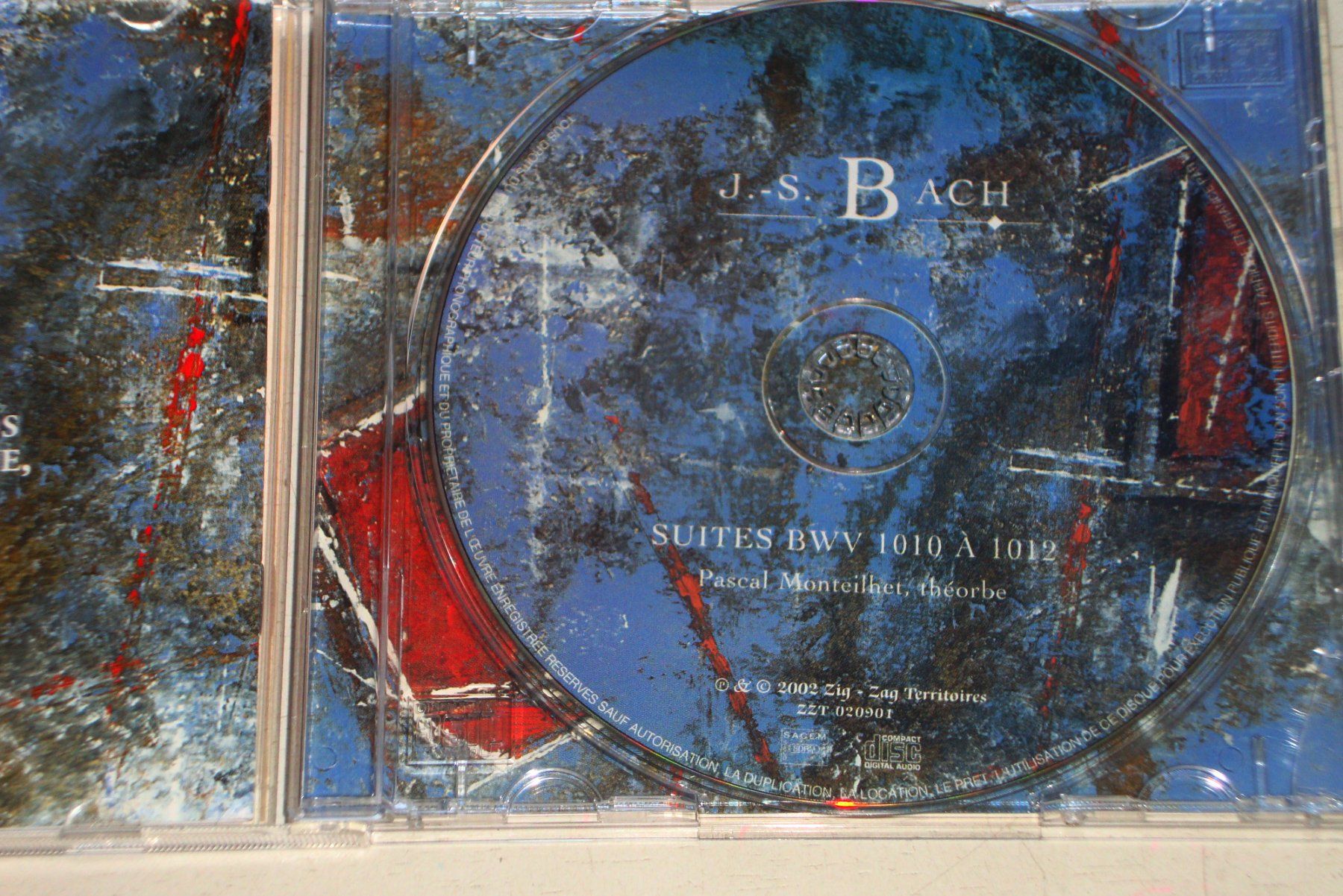 CD: Pascal Monteilhet - suites bwv 1010, 1011, 1012 - J.S. Bach – Usato da Engelberg venduto da margol 2