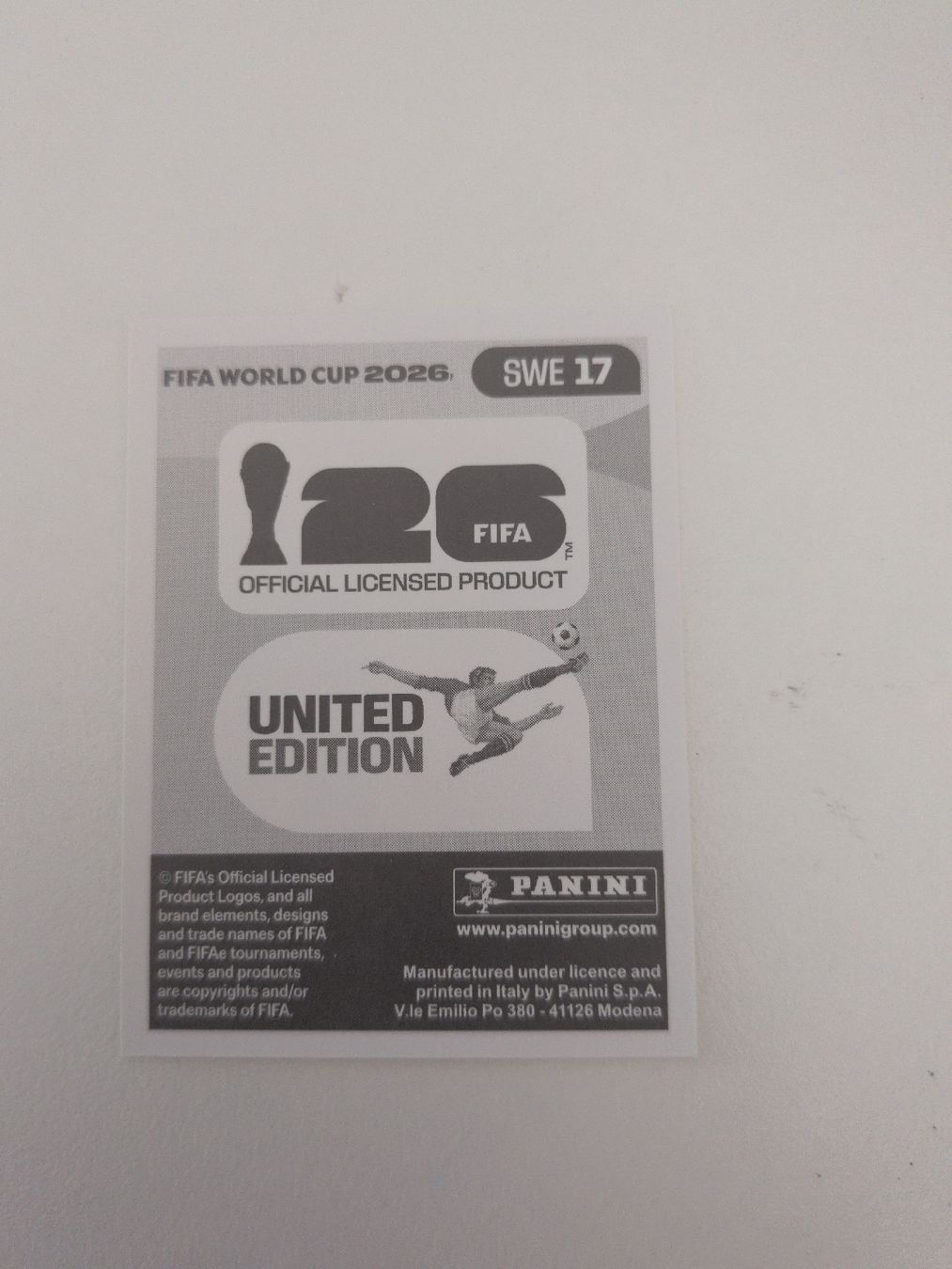 Panini Sammelbilder & Trading cards: SWE 17 – Gebraucht aus Wermatswil von oo8 1