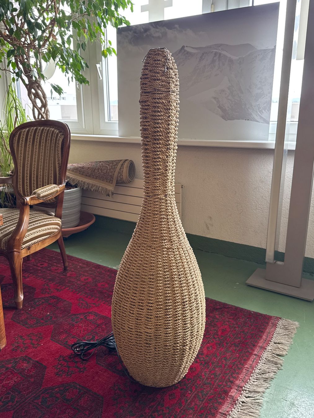 Lampade: Stehleuchte Rattan, 2000er – Usato da Pratteln venduto da Cartonsducoeur_bl