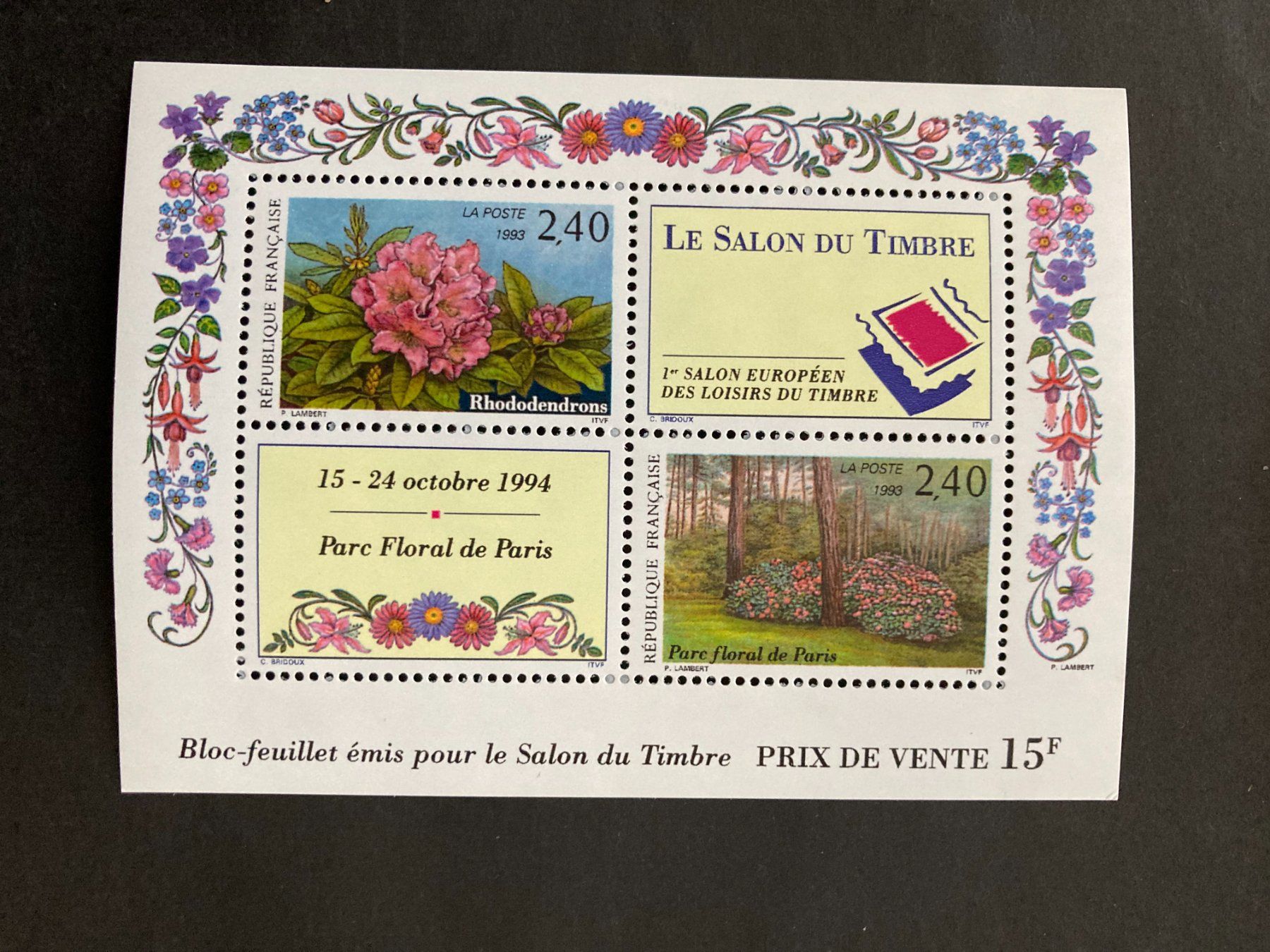 Tutti i francobolli: Frankreich 1993 Block Salon du Timbre postfrisch – Nuovo (secondo la descrizione) da Liestal venduto da schnueps
