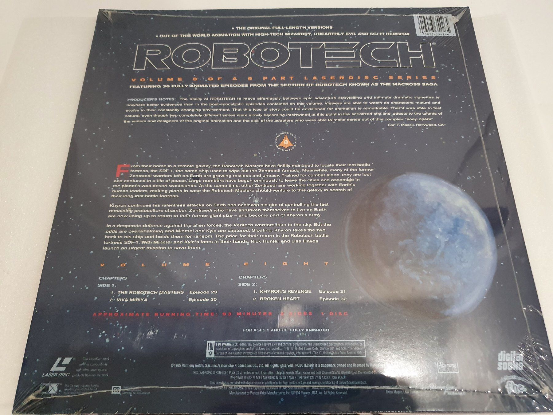 Dischi in vinile: Robotech Volume 8 - Episoden 29-32 – Nuovo (secondo la descrizione) da Uster venduto da Vinyl-Leidenschaft 1