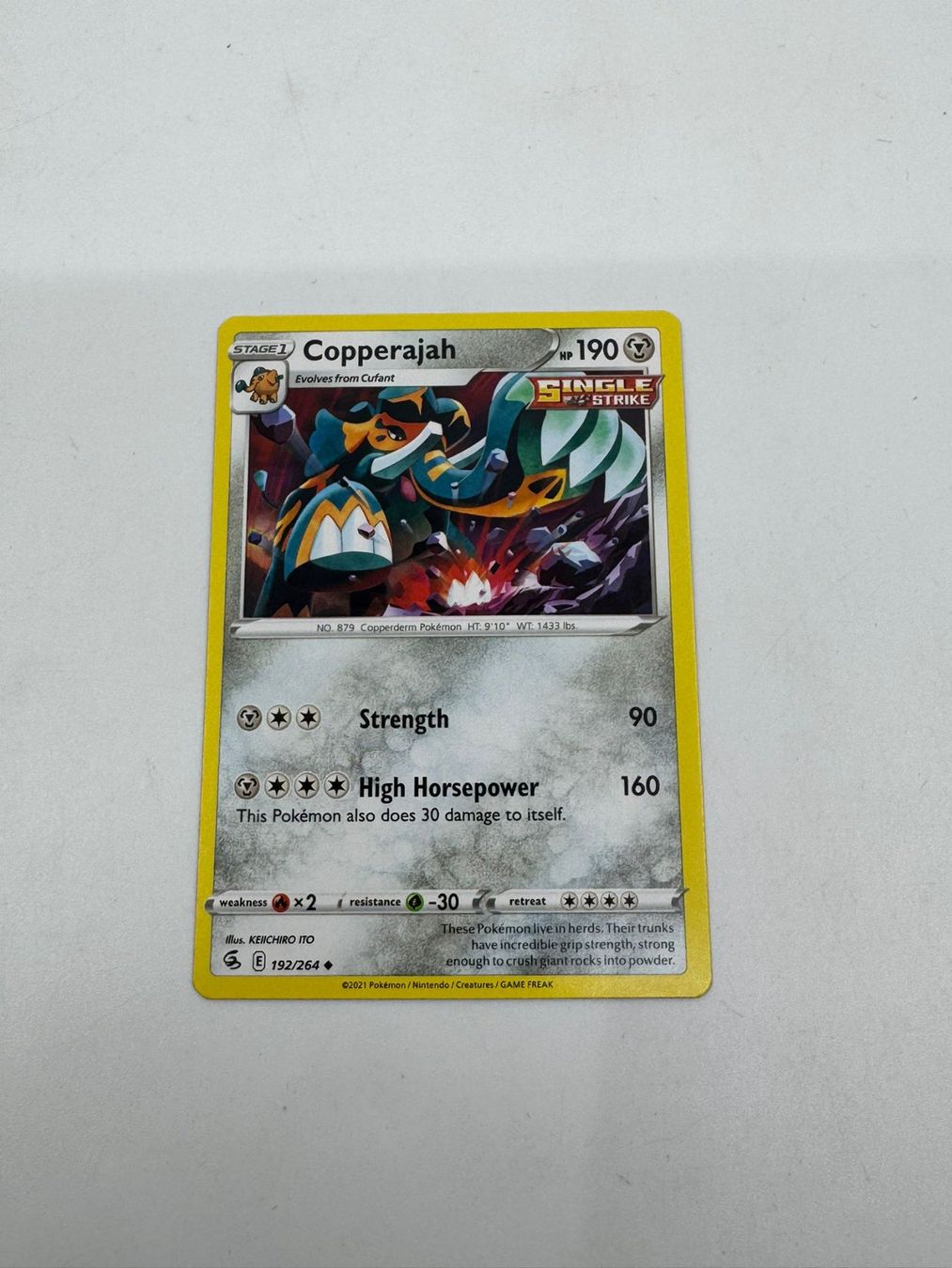 Pokémon Carte collezionabili: Pokemon-Karte Copperajah 192/264 – Usato da Herisau venduto da Seyashop1