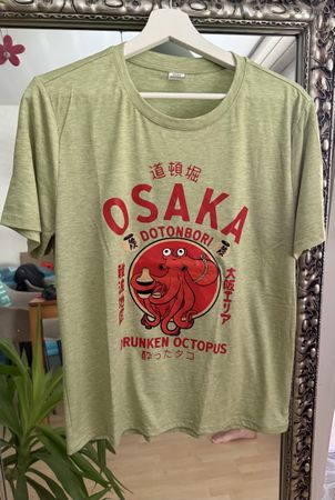 T-Shirt Osaka Dotombori Drunken Octopus Gr. L/ NEU 