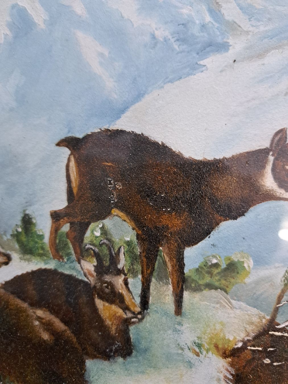 Gemälde: 2 Gemäldebilder signiert "P.Lutz Maler" Gemäldepaar Gemsen – Gebraucht aus Grossdietwil von mahsoumi 7