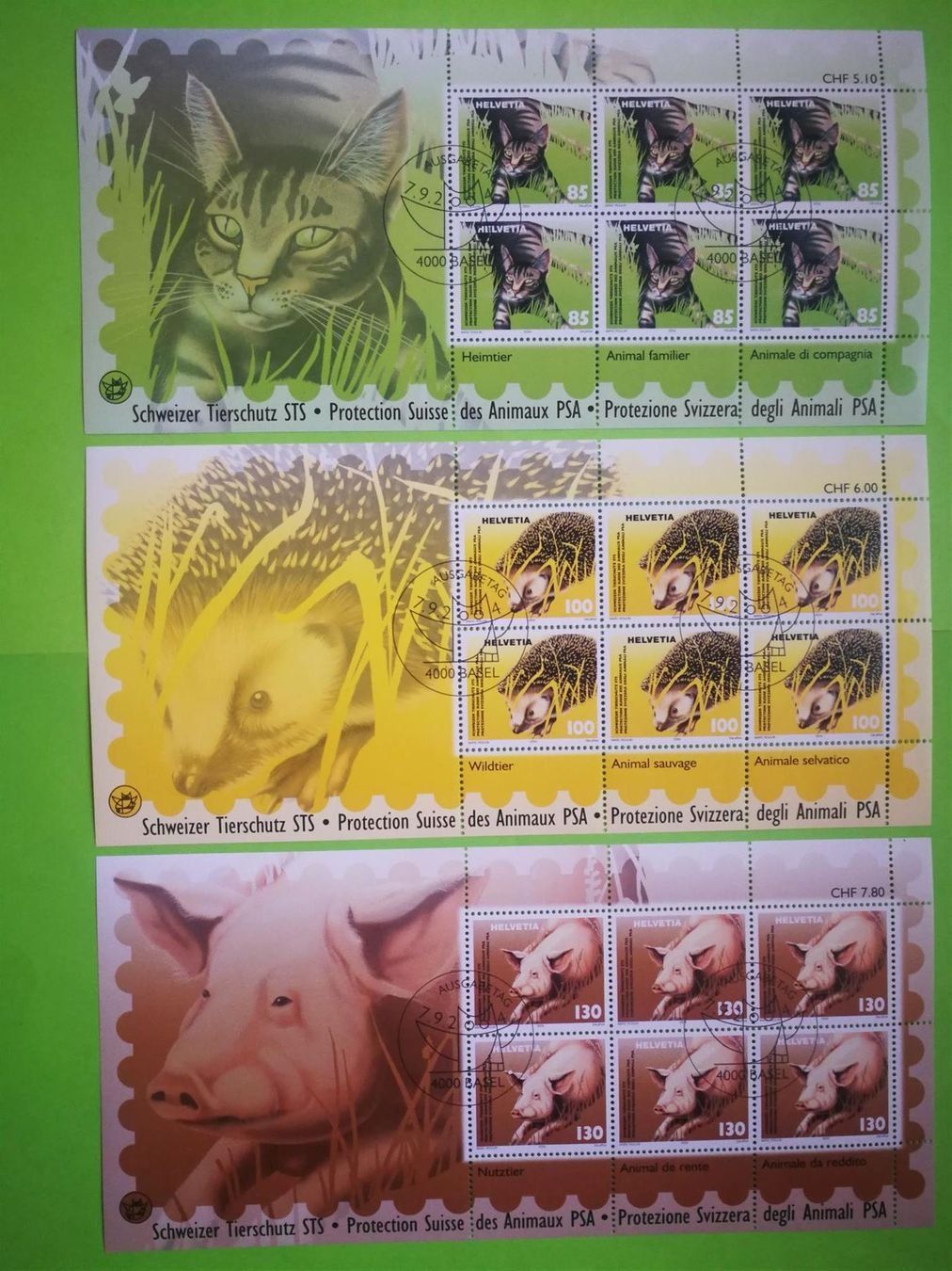 Tous les timbres: M1130 - 3 feuillets SPA 2004 1er jour – D'occasion à Trélex par Phil_Albert