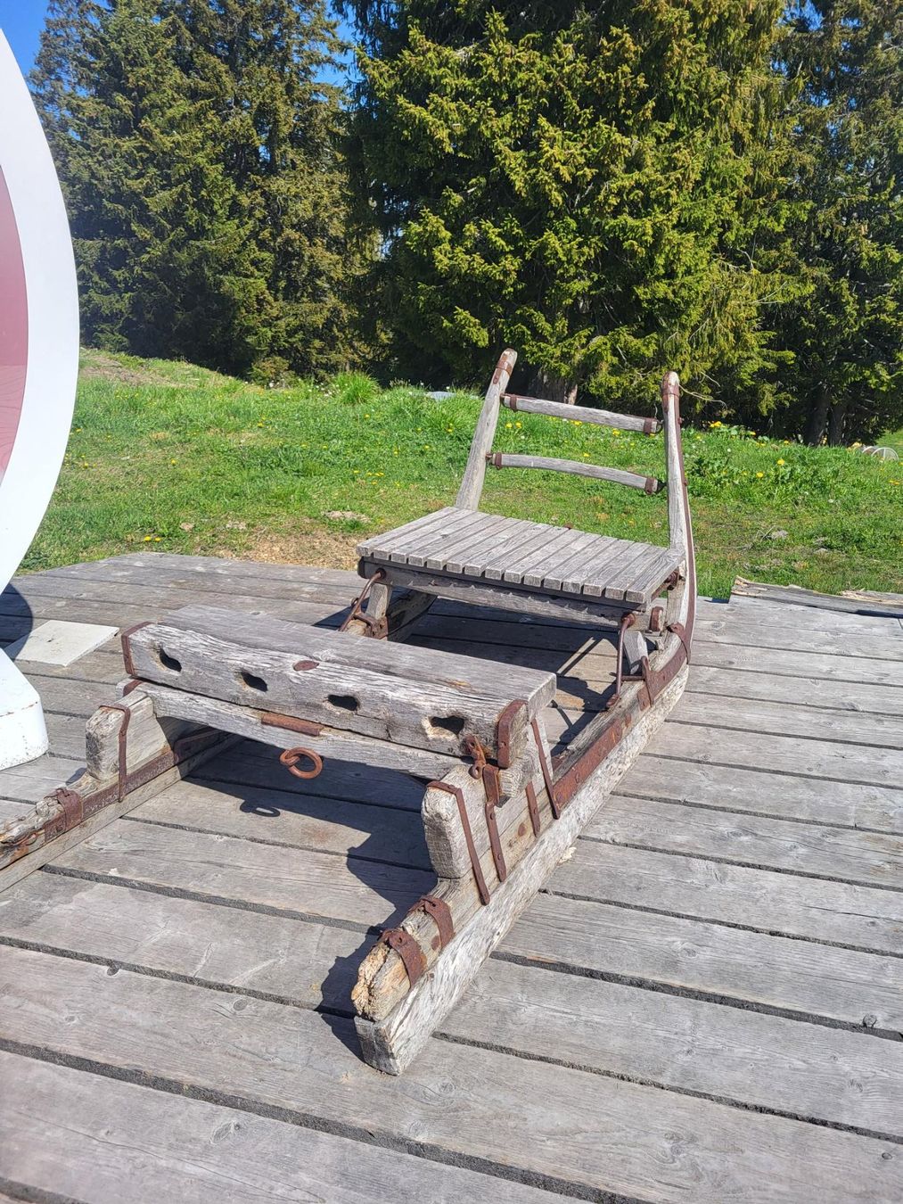 Slitta: vintage Holzschlitten – Usato da Grüsch venduto da DanusaFuchs_7214