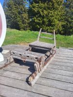 vintage Holzschlitten