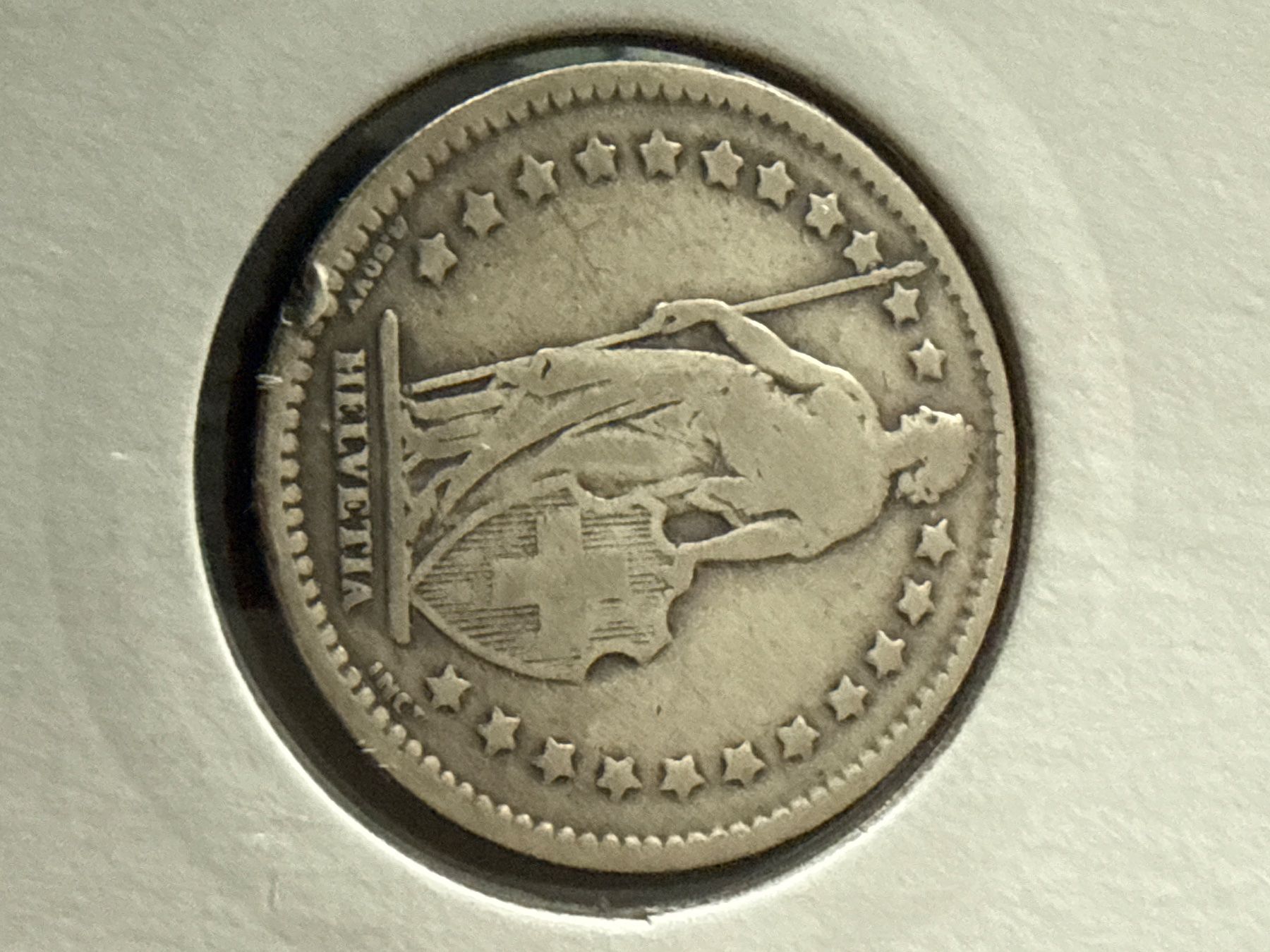 Tutti le monete: Swiss 1 franc 1914 Silver Coin – Usato da Pully venduto da ta571 2