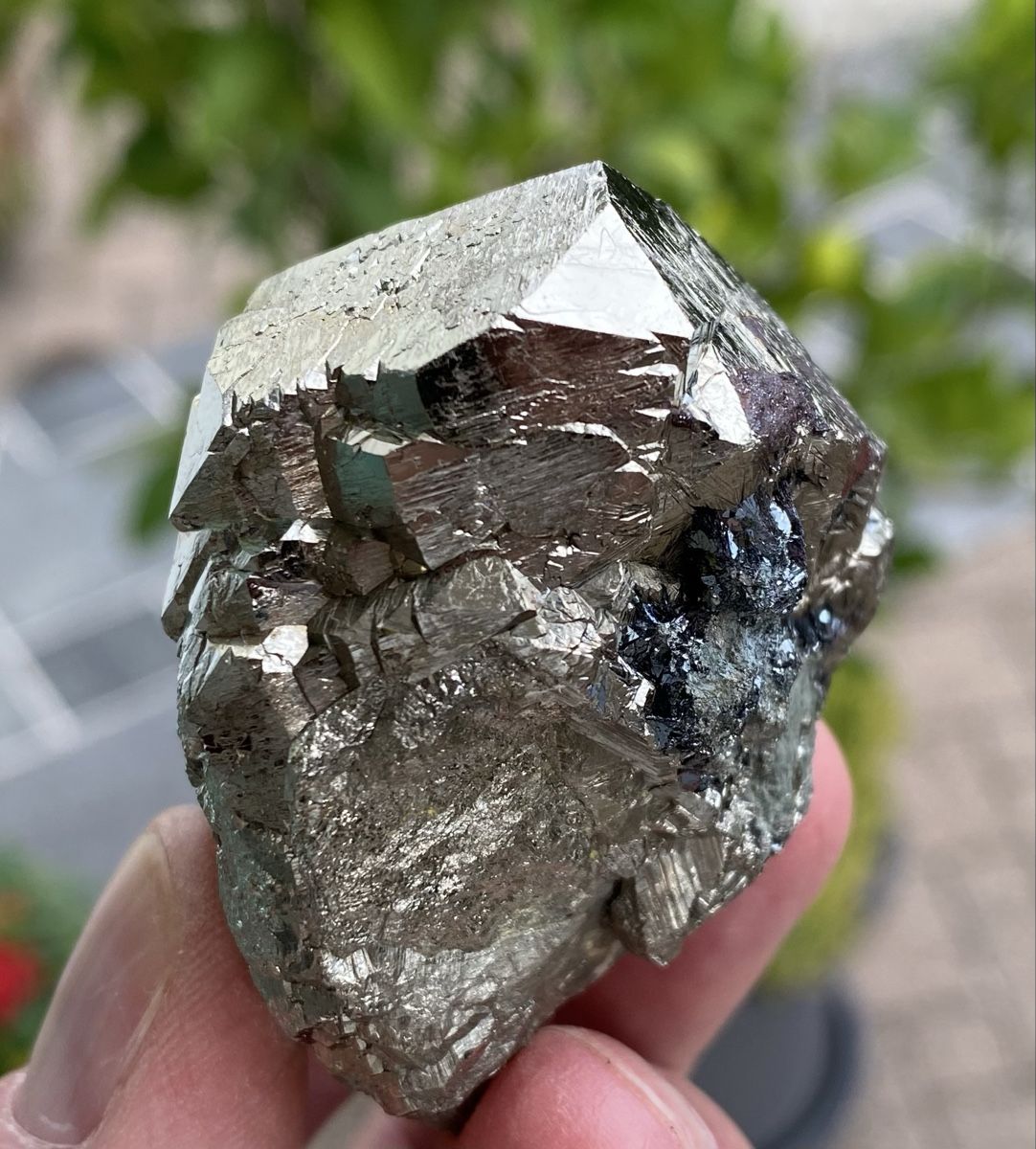 Mineralien & Heilsteine: Schöne Pyrit Spitze mit wenig Hämatit  – Gebraucht aus Selzach von 321compac 1