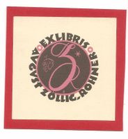 Ex-libris ZÖLLIG-ROHNER, August (1872-1955) par Blöchlinger