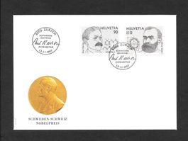 FDC Serie 927-928 Nobelpreis ET 13.11.1997