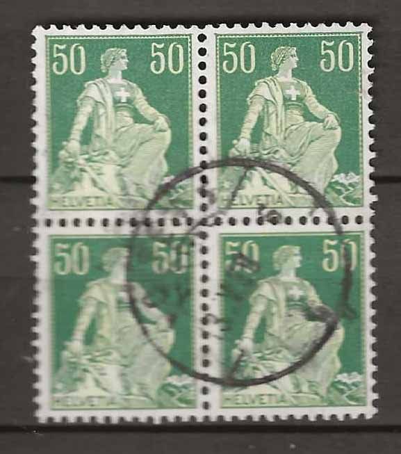 Tous les timbres: CH113z - Helvetia avec épée 113Z B4 obl. – D'occasion à Trélex par Phil_Albert