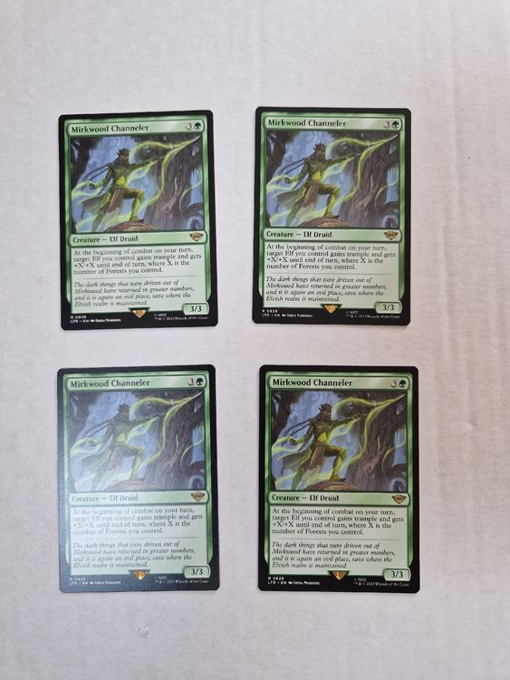 Magic the Gathering Lord of the Rings 4x Mirkwood Channeler (Neu ...