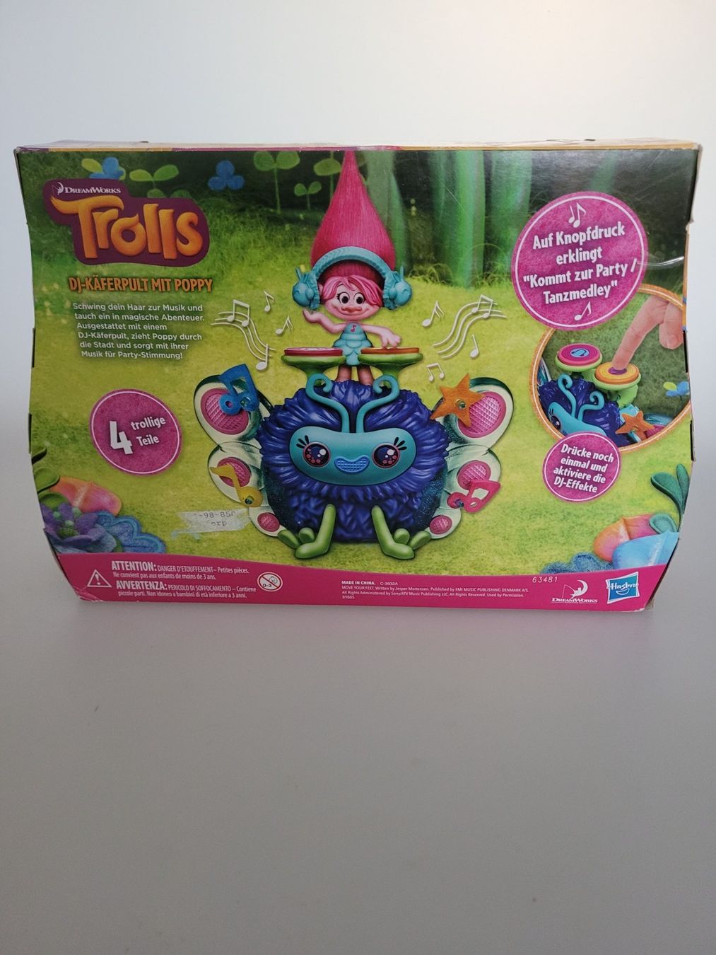 Hasbro Bambole: Trolls  DJ Käferpult mit Poppy – Nuovo e nell'imballaggio originale da Oberuzwil venduto da aseinkaufswelt 1