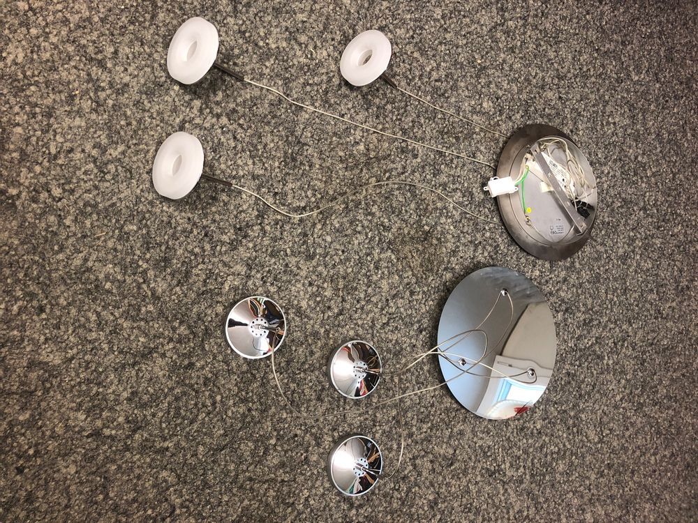 2 Stück Einbauleuchten Halterung Rund – Für MR16/GU10 GU5.3 Spots, Silber, 82 Mm Außendurchmesser
