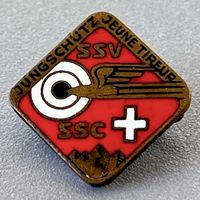 Insigne suisse de jeunes tireurs SSV / SSC vintage
