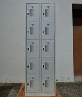 Metallschrank / Schliessfächer - 10 Abteile