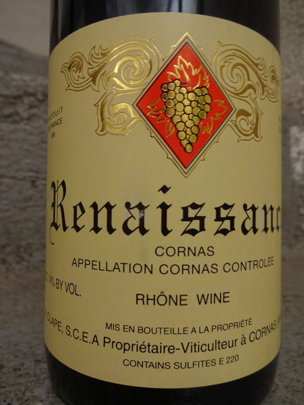 Vino: Auguste Clape - Cornas "Renaissance" - 2009 – Nuovo (secondo la descrizione) da Cham venduto da mktreasure 1