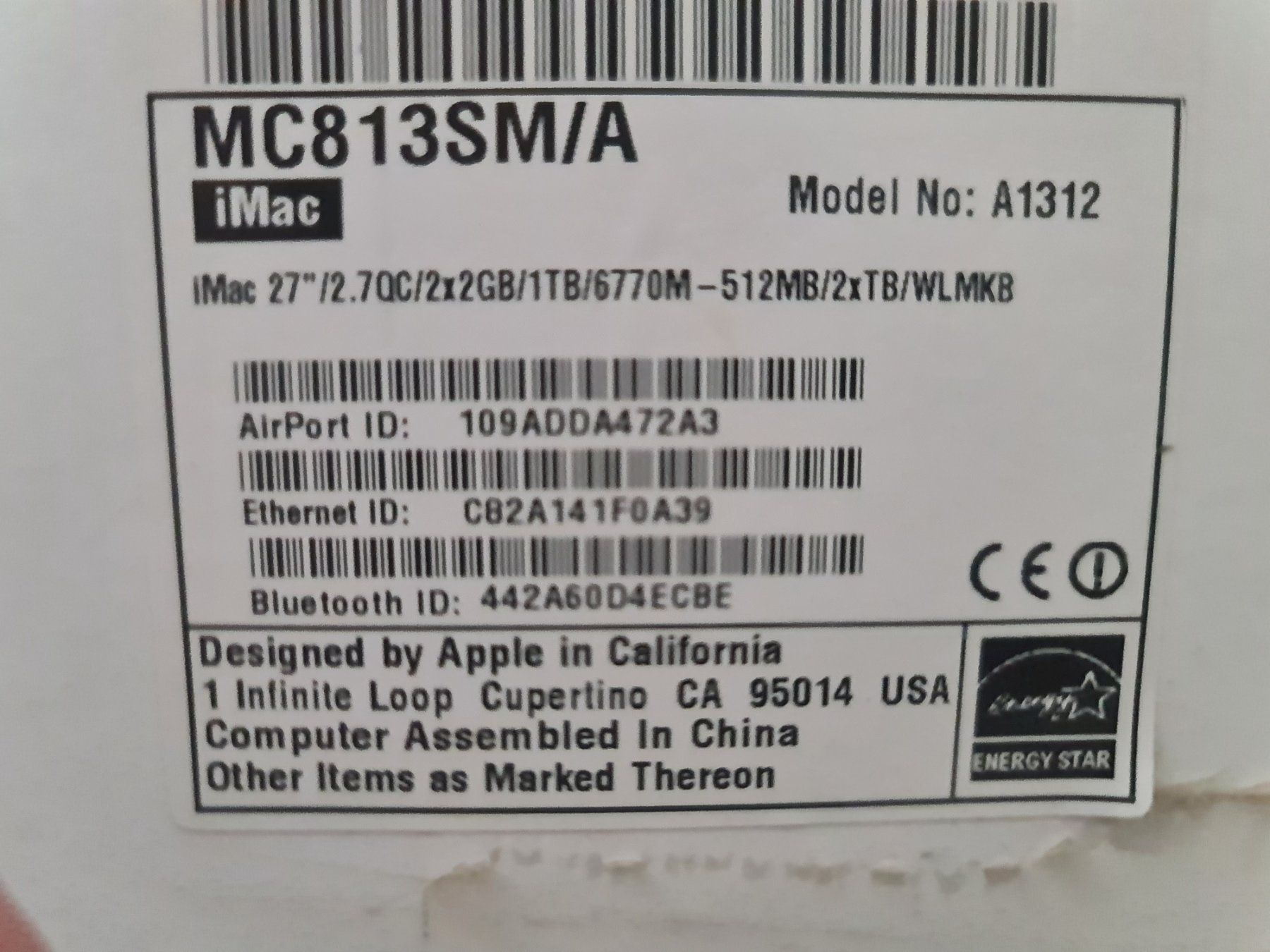 Apple PC: iMac 2011 - 27 pouces - SSD 500 Go - MacOS Sequoia – Usato da Le Grand-Saconnex venduto da techhelp 5