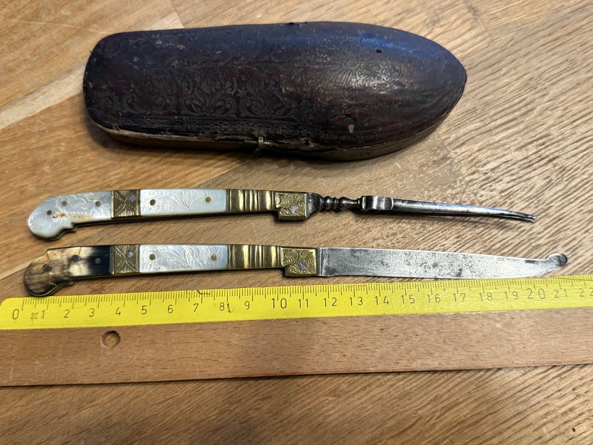 Coltelli tascabile: Antikes Messer & Gabel Set Museale Taschenmesser – Usato da Goldach venduto da Messerguru 8