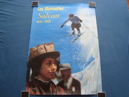 Affiche ancienne, Les Marécottes, Salvan, M. Darbellay, 1976