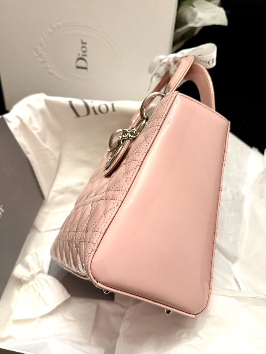Dior Borse: Authentic Lady Dior Bag, Silver/HW,  Pale Pink. – Nuovo (secondo la descrizione) da Baar venduto da the_6lkj 4