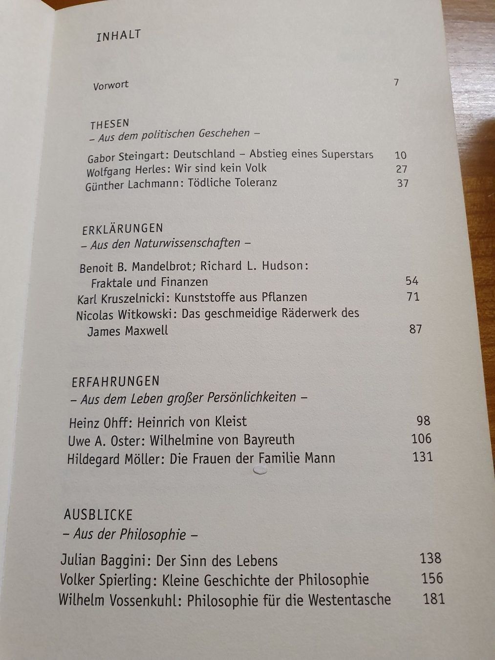 Libri: Denkanstösse 2006, Lesebuch aus – Usato da Oberdorf BL venduto da BaldenEagle 2