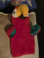 Papagai Handpuppe wunder schön siehe Foto