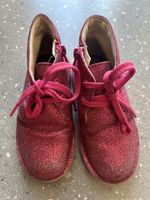 Glitzer Halbschuhe Leder in Pink Gr. 25.5 von Clark