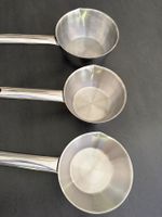 Lot de 3 casseroles en inox NEUVES