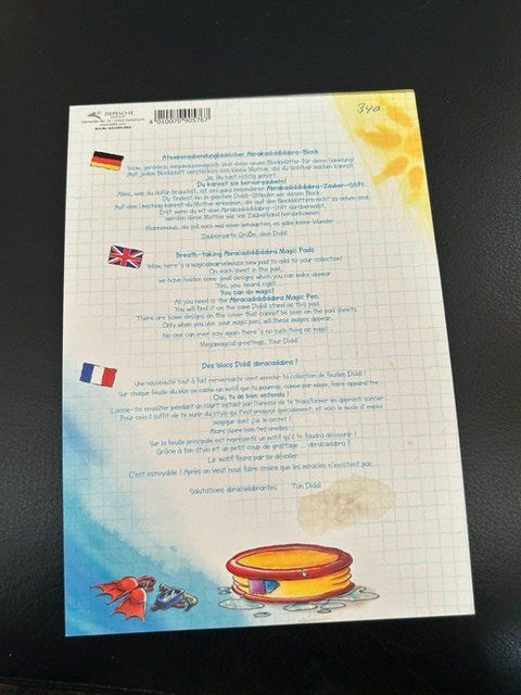 Blocs de correspondance: Diddl Abrakaiddldabra Block A5, Nummer 340 – D'occasion à Kloten par Monkell 1