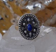 SILBER RING 925 MIT LAPISLAZULI