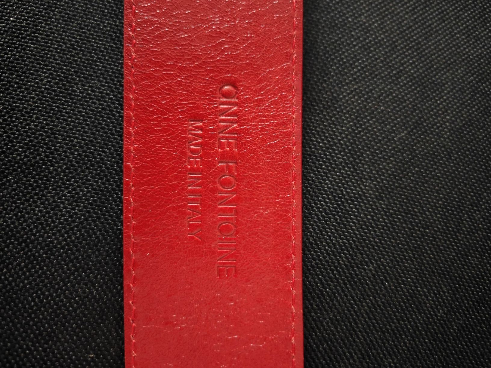 Gürtel: Anne Fontaine-Red Leather Belt – Gebraucht aus Horw von aquarellmmm2024 3