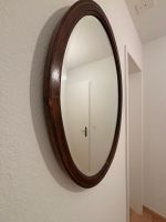 Wandspiegel aus Massivholz mit Intarsien