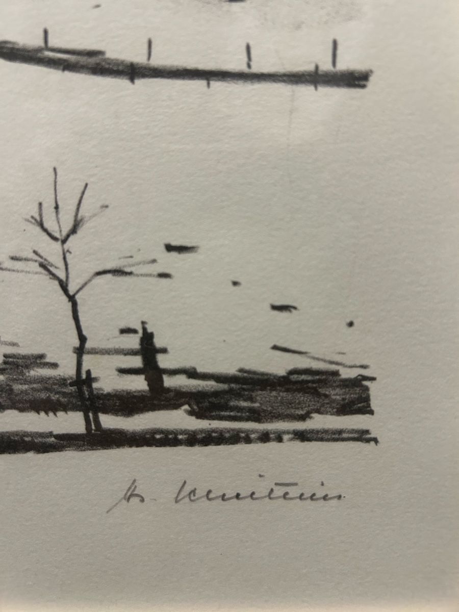 Grafica & Litografie: Original Winter Lithographie Schweizerkünstler H. Scheitlin – Usato da Zollikon venduto da Moira55 2