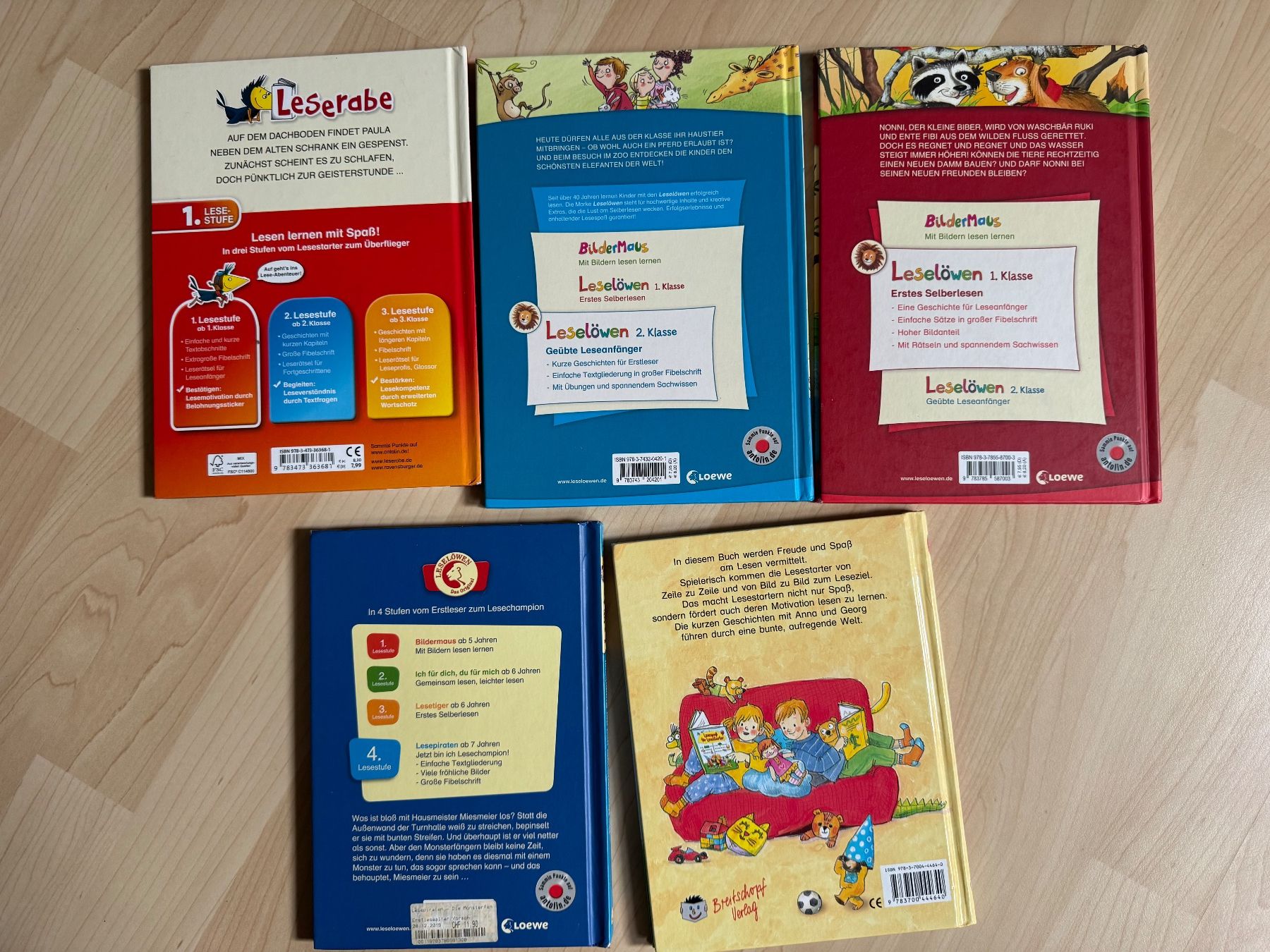 Libri: 5 Leselöwen - Leserabe Kinderbücher – Usato da Bäriswil BE venduto da der_salat 1