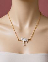 Collier chat mignon avec perle - Bijou unique !