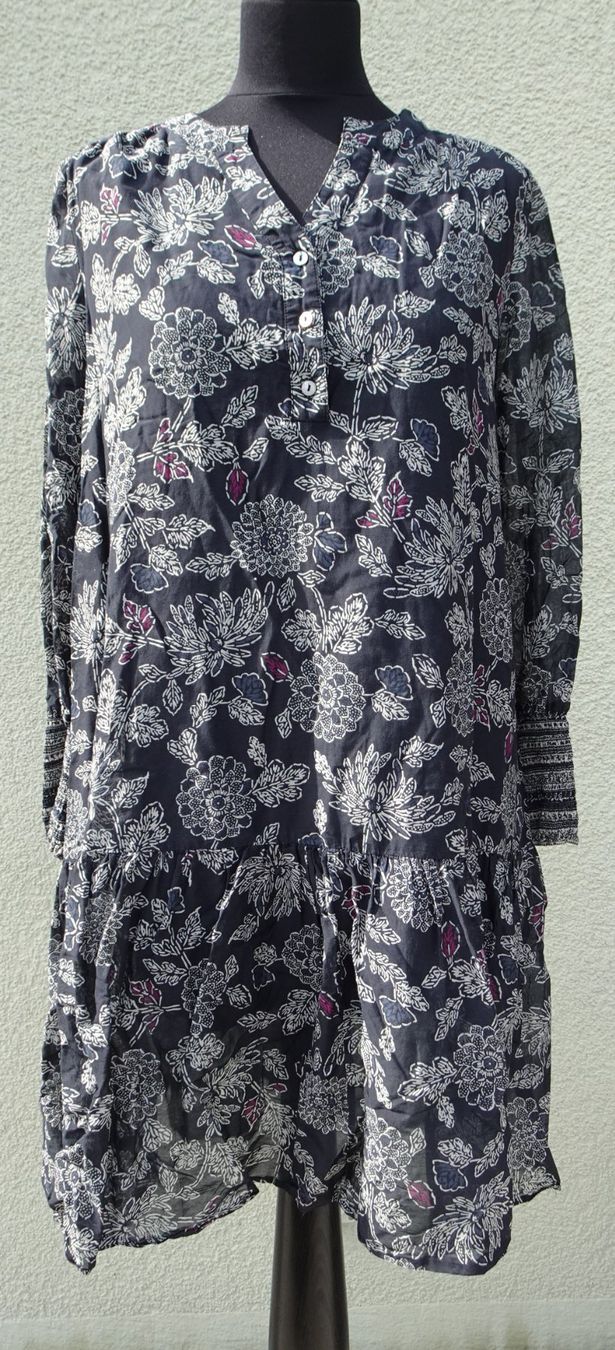 Repeat Vestiti: Repeat Kleid schwarz weiss Gr 36 38 Blusenkleid – Usato da Winterthur venduto da blumeblau77