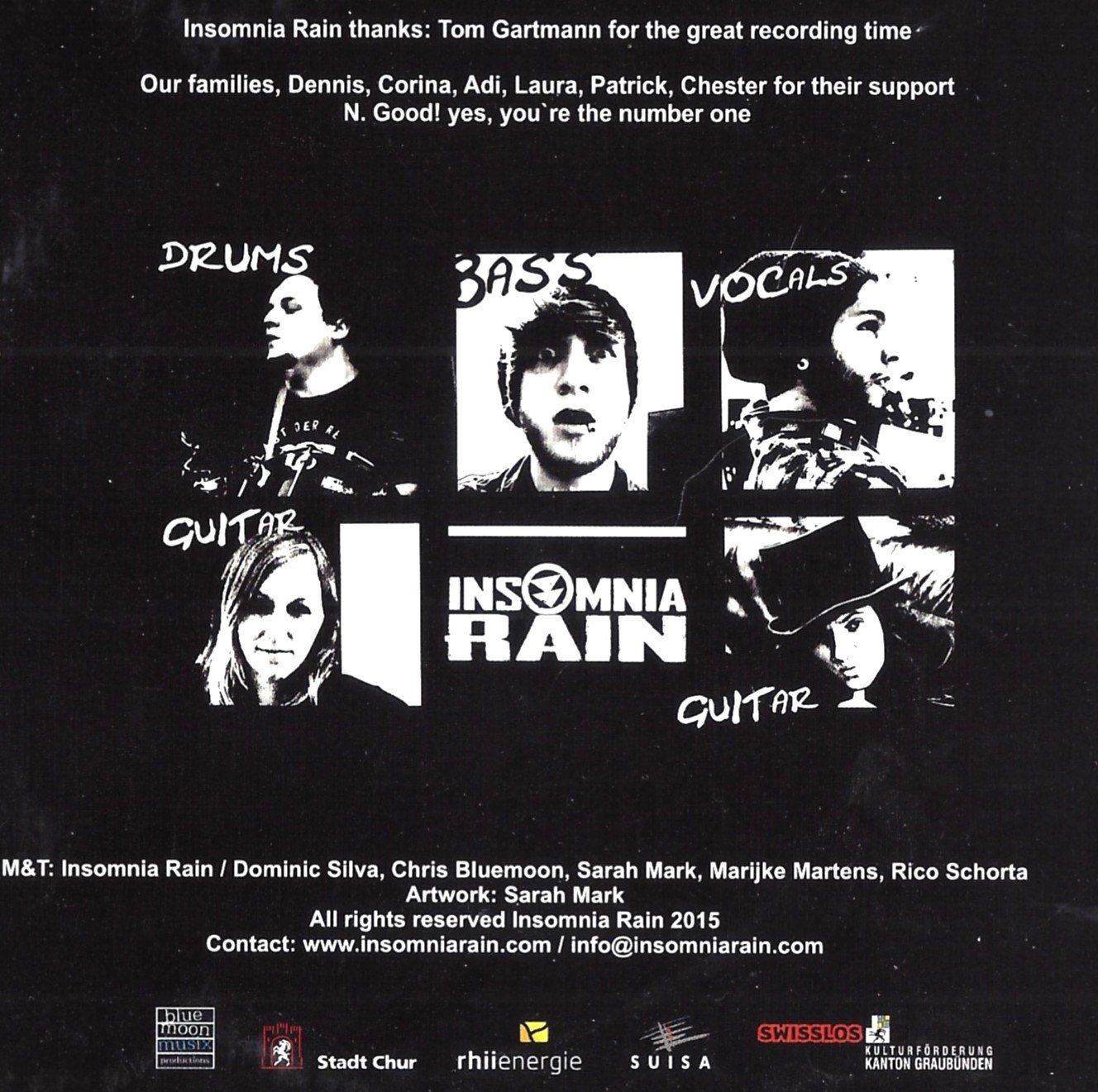 CD: Drowning INSOMNIA RAIN Chris Bluemoon Swiss Rock CD – Usato da Kandergrund venduto da Sososo 3