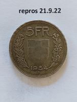 5 Franken 1954  (Replica) mit Randschrift und Sternen