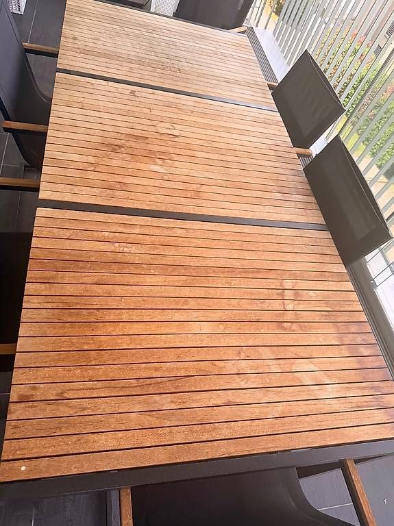 Tischset: Grosser Gartentisch inkl. Stühle – Gebraucht aus Buchs ZH von tat_x579 1